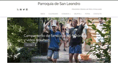 Desktop Screenshot of parroquiasanleandro.es